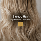 Fine blonde hair keratin collection