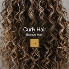 Blonde thick curly hair keratin collection
