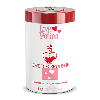 Love Tox Brunette Formol Free Argan Mirra Monoi Oils Hair Deep Botox 1kg - Love Potion